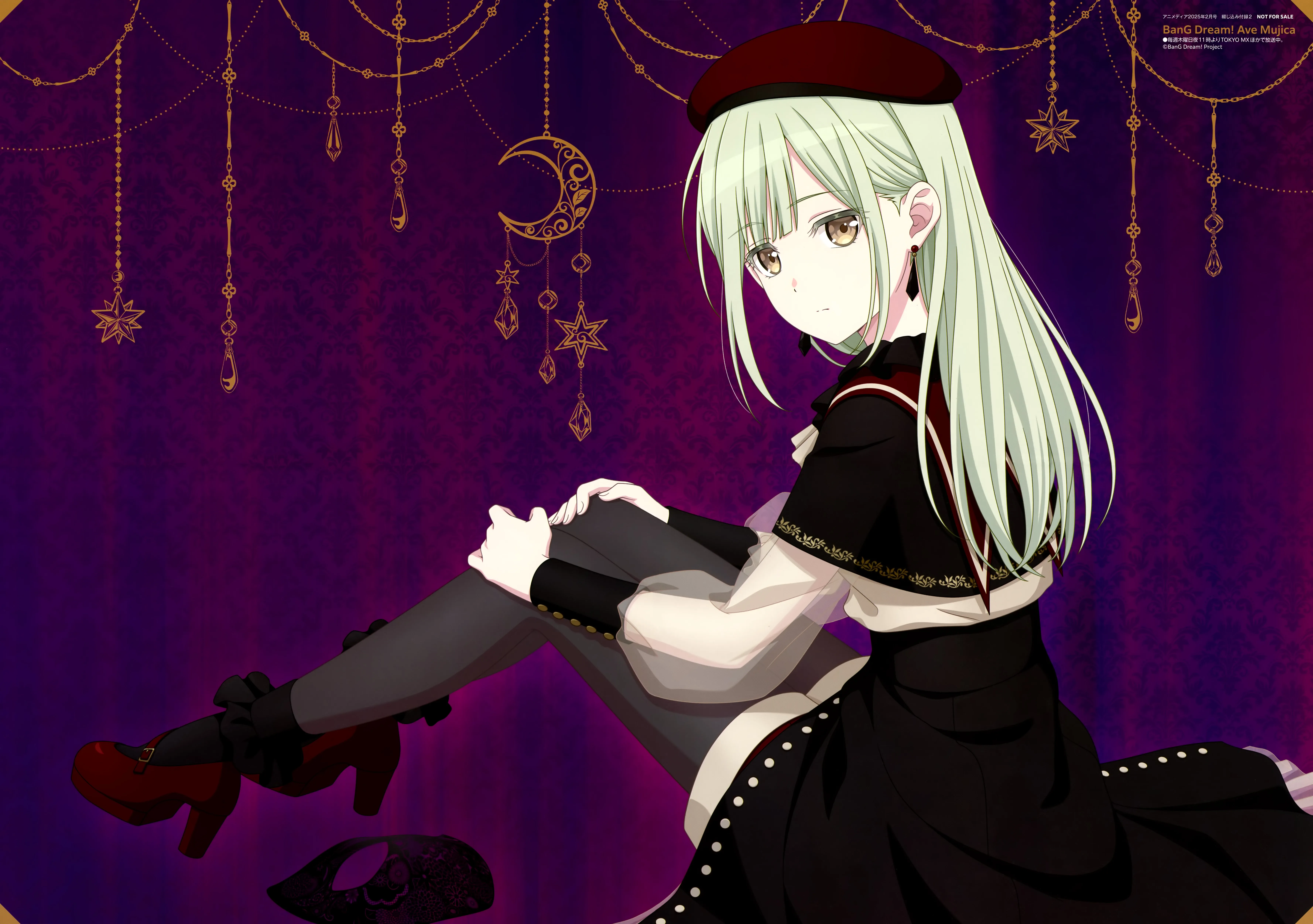 1215026 bang_dream! bang_dream!_ave_mujica heels pantyhose see